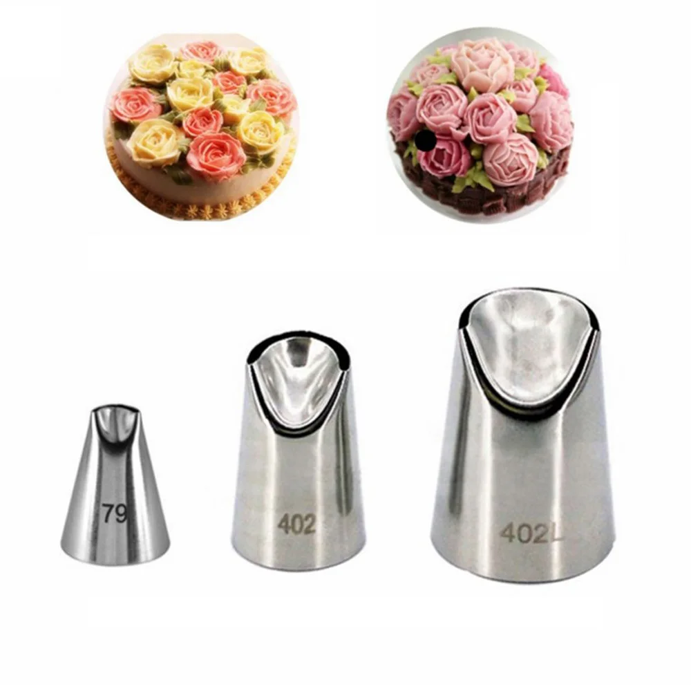 Stainless Steel 3Pcs/set Nozzles Pastry Cream Cakes Chrysanthemum Decorating Tips Baking Tools Kitchen Bakeware
Stainless Steel 3Pcs/set Nozzles Pastry Cream Cakes Chrysanthemum Decorating Tips Baking Tools Kitchen Bakeware