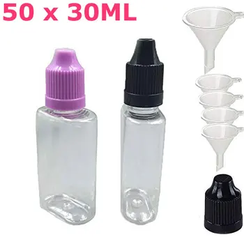 50PCS x 30ML Flat Pastic Dropper Bottles Transparent Clear Juice Vape Oil Liquid Squeezable Containers with Caps Dropper Tips
50PCS x 30ML Flat Pastic Dropper Bottles Transparent Clear Juice Vape Oil Liquid Squeezable Containers with Caps Dropper Tips