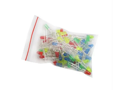 100pcs/ Lot 3mm LED diode Light Assorted Kit DIY LEDs Set White Yellow Red Green Blue Emitting Diode Assortment 20pcs Each New
100pcs/ Lot 3mm LED diode Light Assorted Kit DIY LEDs Set White Yellow Red Green Blue Emitting Diode Assortment 20pcs Each New