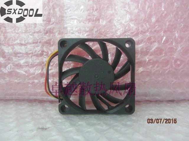 SXDOOL FD1261107B-2F DC 12V 2 88 W 3-проводной 60x10mm осевой охлаждающий вентилятор промышленный