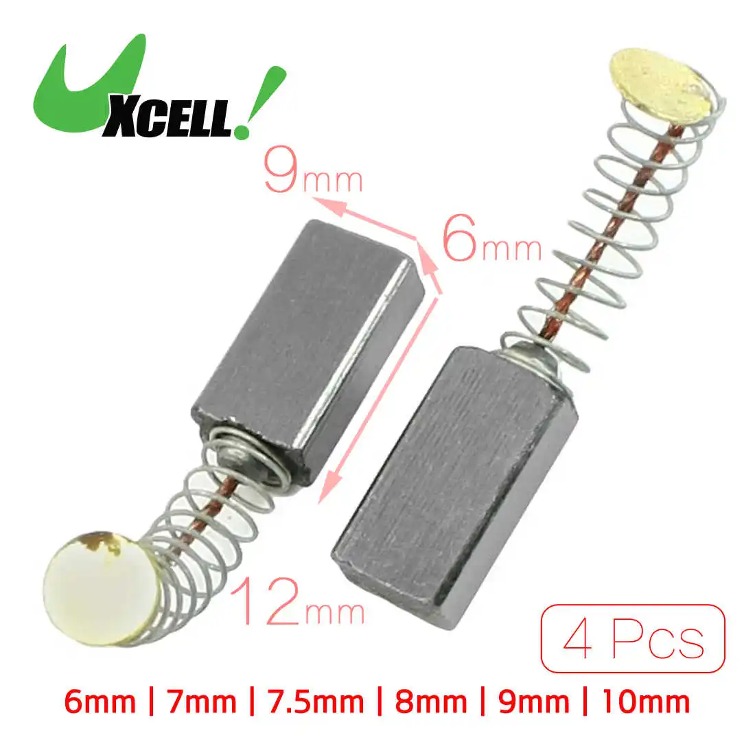 10 Paar Kohlebürsten Universal Motorkohlen Motor Bürste Erzatz 17mm x 13mm x 7mm