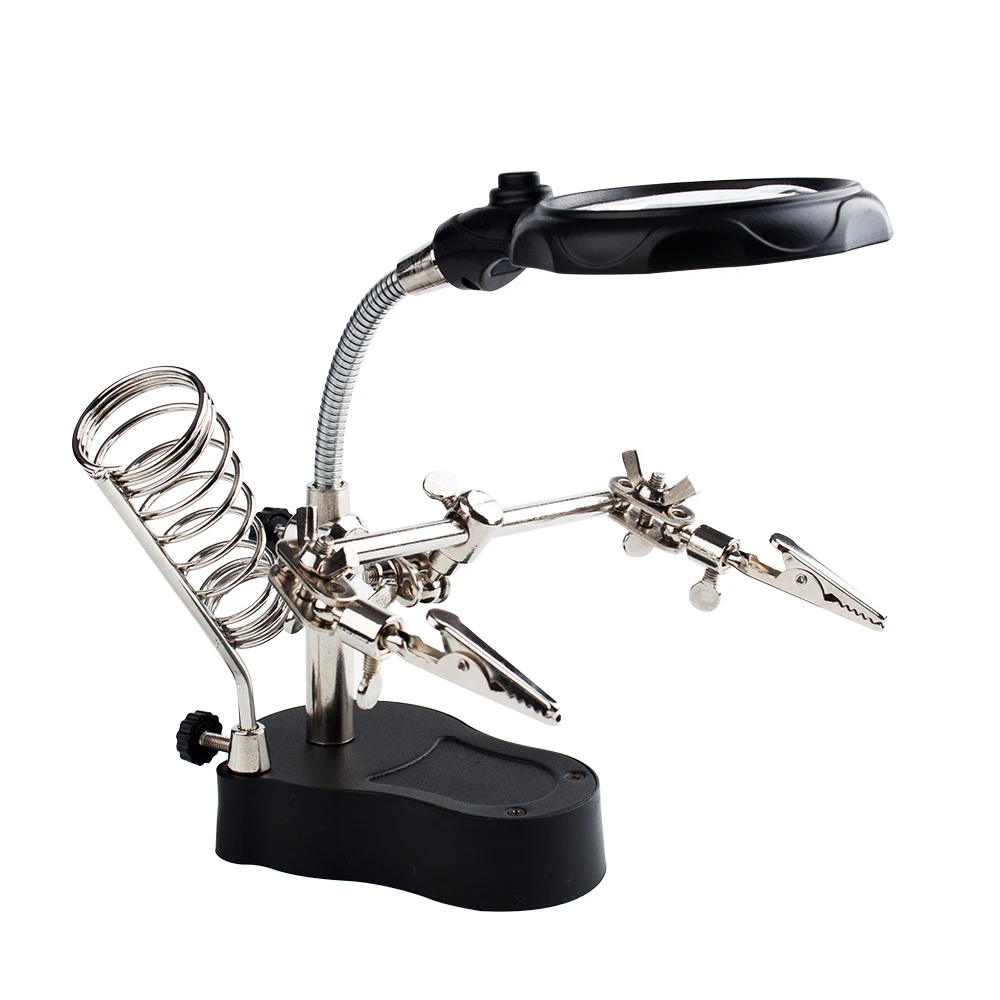 3.5X 12X Welding Magnifier Soldering Iron Stand LED Illuminated Desk Light Clip Electronic Inspection Repair Clamp Magnifying
3.5X 12X Welding Magnifier Soldering Iron Stand LED Illuminated Desk Light Clip Electronic Inspection Repair Clamp Magnifying