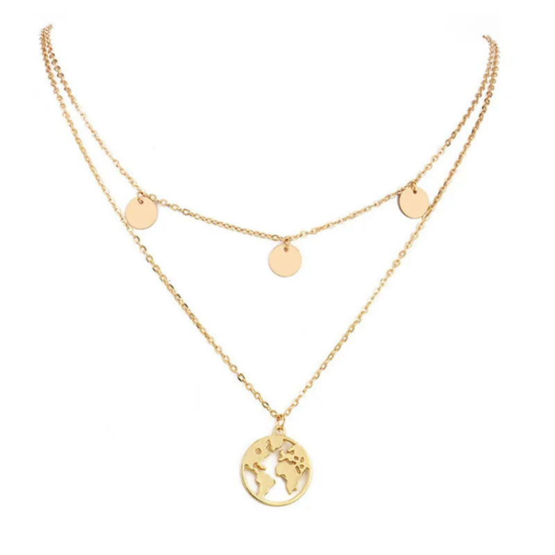 Classic World Map Necklace Earth Day Gift For Best Friends Pendants Personalized Fashion Outdoor Necklace Wholesale
Classic World Map Necklace Earth Day Gift For Best Friends Pendants Personalized Fashion Outdoor Necklace Wholesale