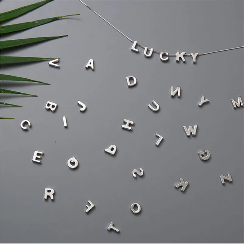 BOAKO Special Gift Chic 925 Sterling Silver Letters Necklaces & Pendants Collier Femme Name Necklace Personalized Jewelry X7-M2
BOAKO Special Gift Chic 925 Sterling Silver Letters Necklaces & Pendants Collier Femme Name Necklace Personalized Jewelry X7-M2