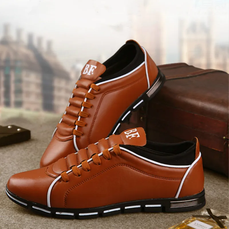 New men's fashion Korean version of the British style casual fashion extra large four seasons men's shoes.
New men's fashion Korean version of the British style casual fashion extra large four seasons men's shoes.