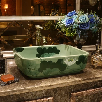 Western antique chinese ceramic colored bathroom basin hand wash bowls lavabo sink Bathroom sink Chinese art Basin Lotus
Western antique chinese ceramic colored bathroom basin hand wash bowls lavabo sink Bathroom sink Chinese art Basin Lotus