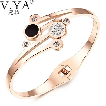 V.YA Women Bangle 2018 Fashion Pearl Jewelry Lady Luxury Brand Rose Gold Color Jewelry Bracelet Stainless Steel DropShipping
V.YA Women Bangle 2018 Fashion Pearl Jewelry Lady Luxury Brand Rose Gold Color Jewelry Bracelet Stainless Steel DropShipping