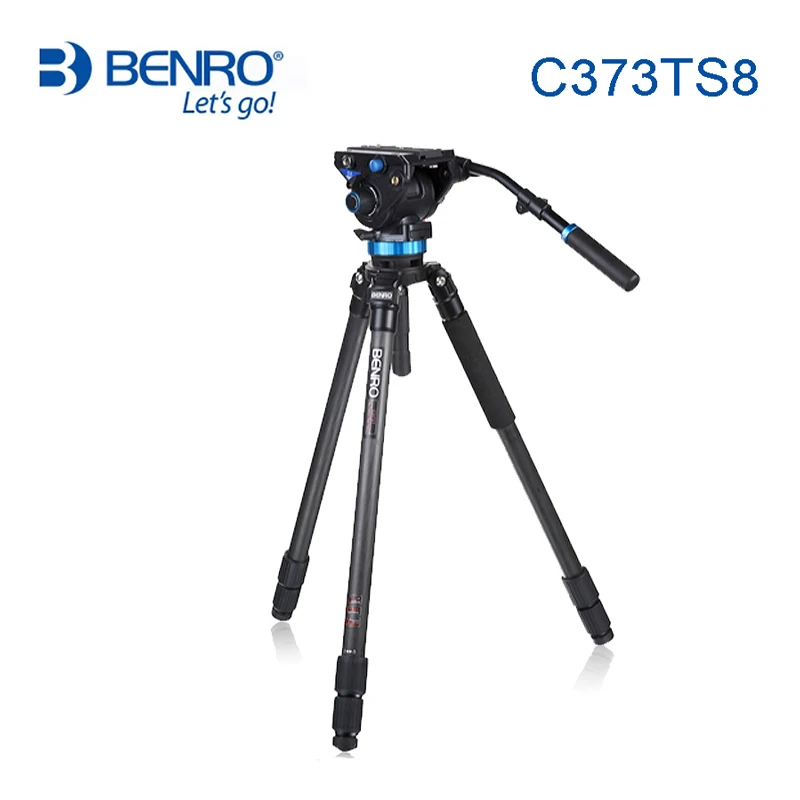 Benro C373TS8 Professional Carbon Fiber Tripods with Hydraulic Head QR Plate For Video Tripod For Bird Watching
Benro C373TS8 Professional Carbon Fiber Tripods with Hydraulic Head QR Plate For Video Tripod For Bird Watching