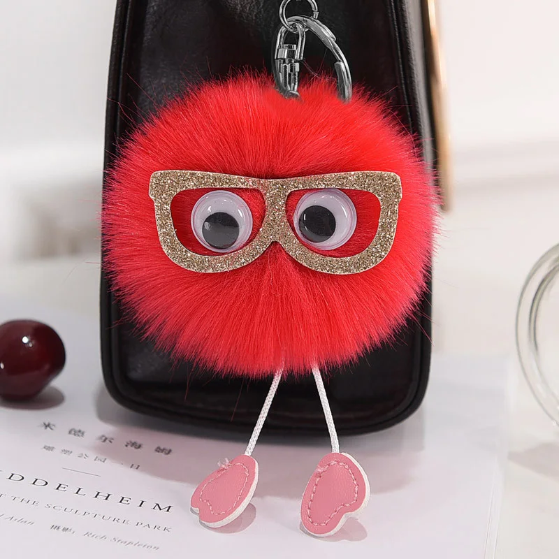 Cute Fluffy Owl Fur pompom Keychain Rabbit Fur Ball key chain bunny pom pom keyring porte clef Key ring
Cute Fluffy Owl Fur pompom Keychain Rabbit Fur Ball key chain bunny pom pom keyring porte clef Key ring