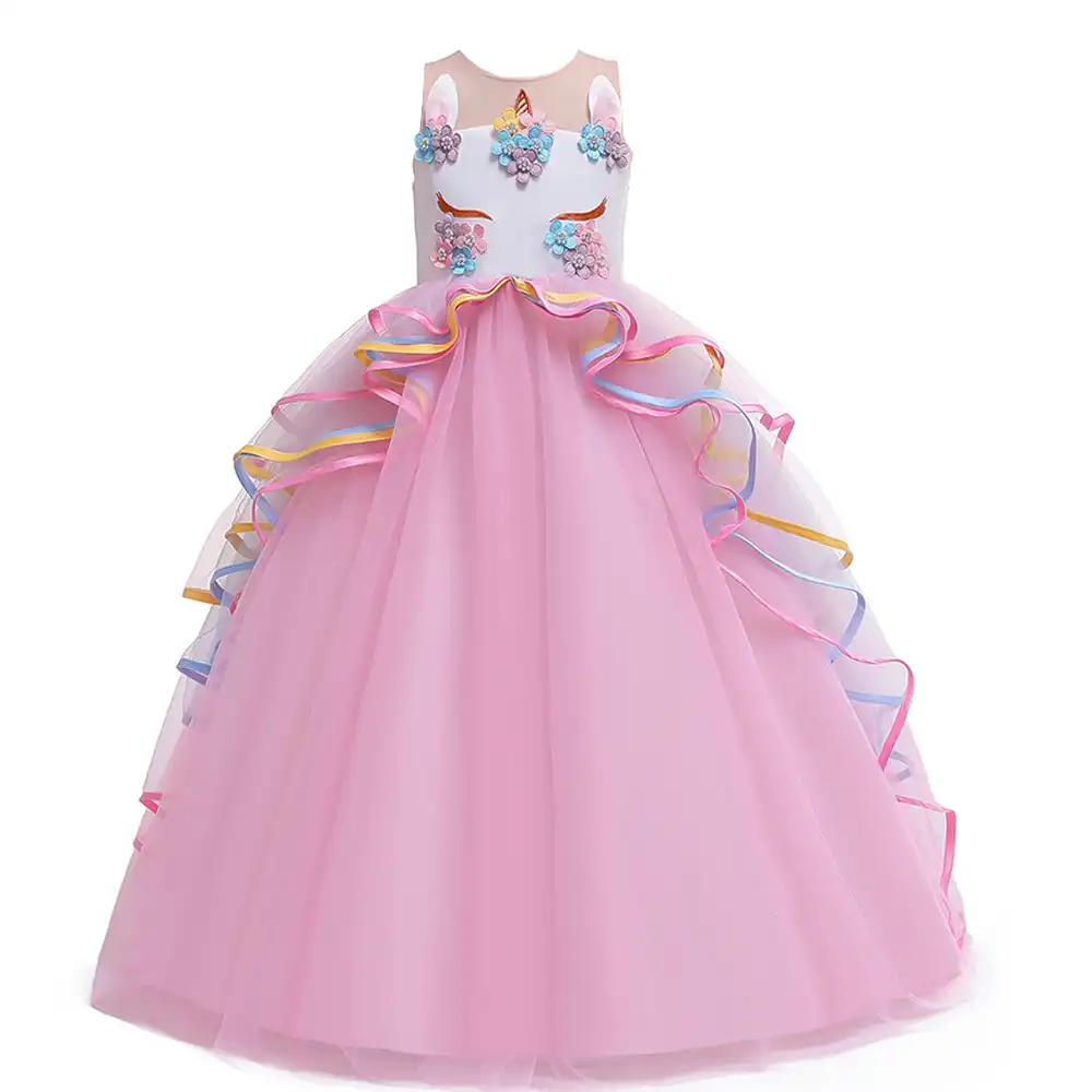 unicorn birthday dress girl