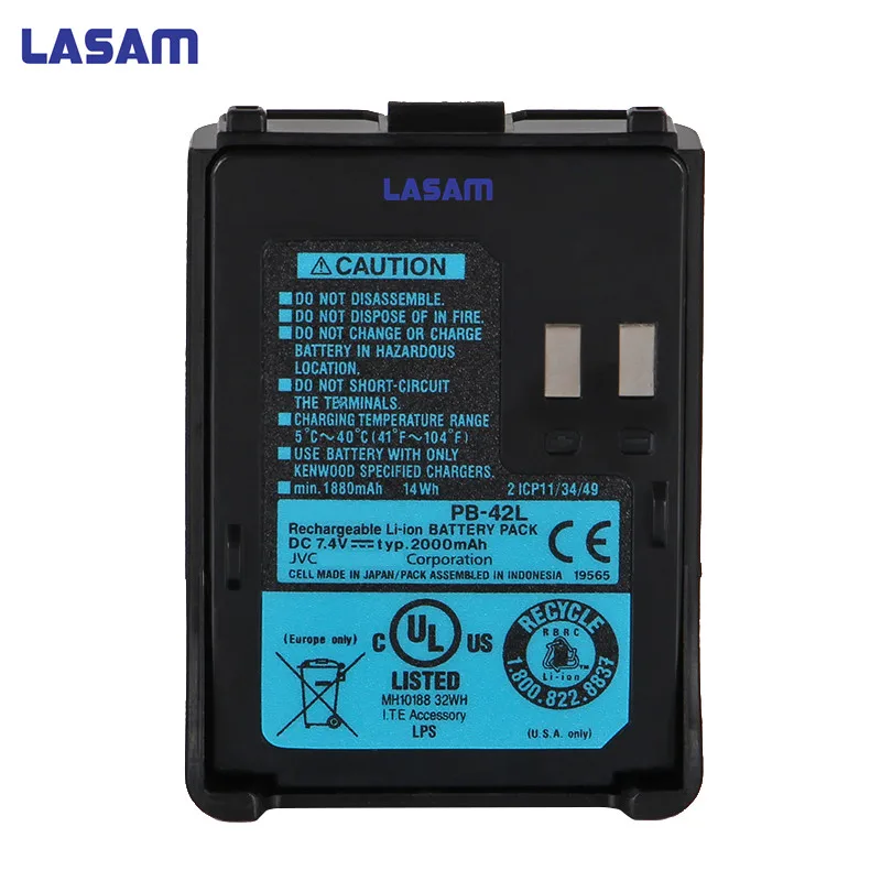 LASAM for kenwood th-f6 th-f6a DC 7.4 V 2000mah Rechargeable li-ion PB-42L battery for th-f7 th-f7e portable walkie talkie radio
LASAM for kenwood th-f6 th-f6a DC 7.4 V 2000mah Rechargeable li-ion PB-42L battery for th-f7 th-f7e portable walkie talkie radio