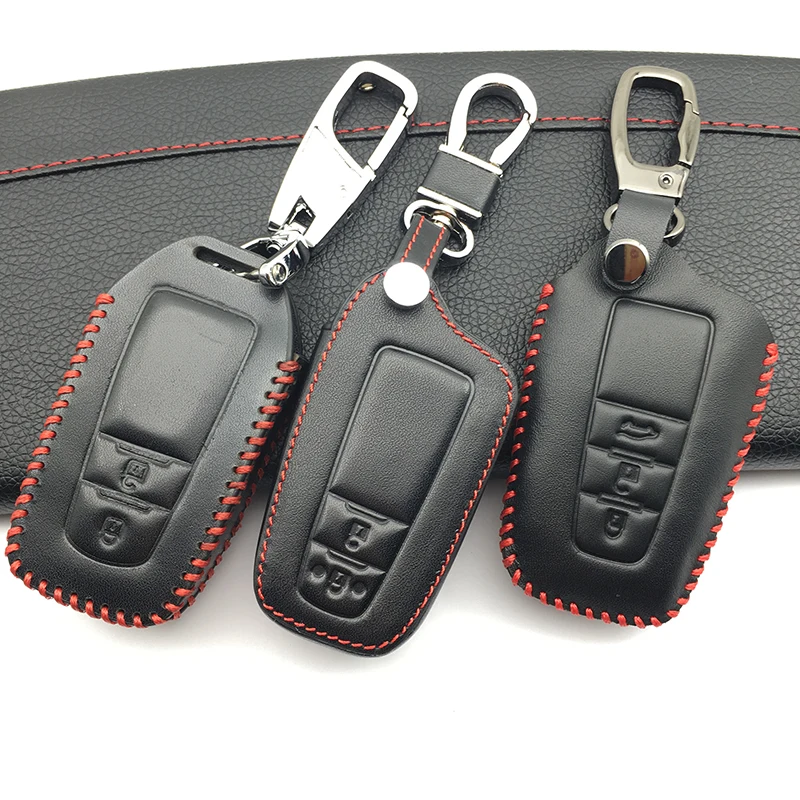 Car Genuine Leather Remote Control Car Key Case Cover for TOYOTA RAV4 Corolla Camry Crown Prado 2/3 Button Smart Key Accessories
Car Genuine Leather Remote Control Car Key Case Cover for TOYOTA RAV4 Corolla Camry Crown Prado 2/3 Button Smart Key Accessories