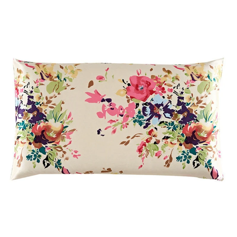 New Double-Sided Printing Floral Silk Pillowcase Zipper Pillowcases Pillow Case For Healthy Standard
New Double-Sided Printing Floral Silk Pillowcase Zipper Pillowcases Pillow Case For Healthy Standard