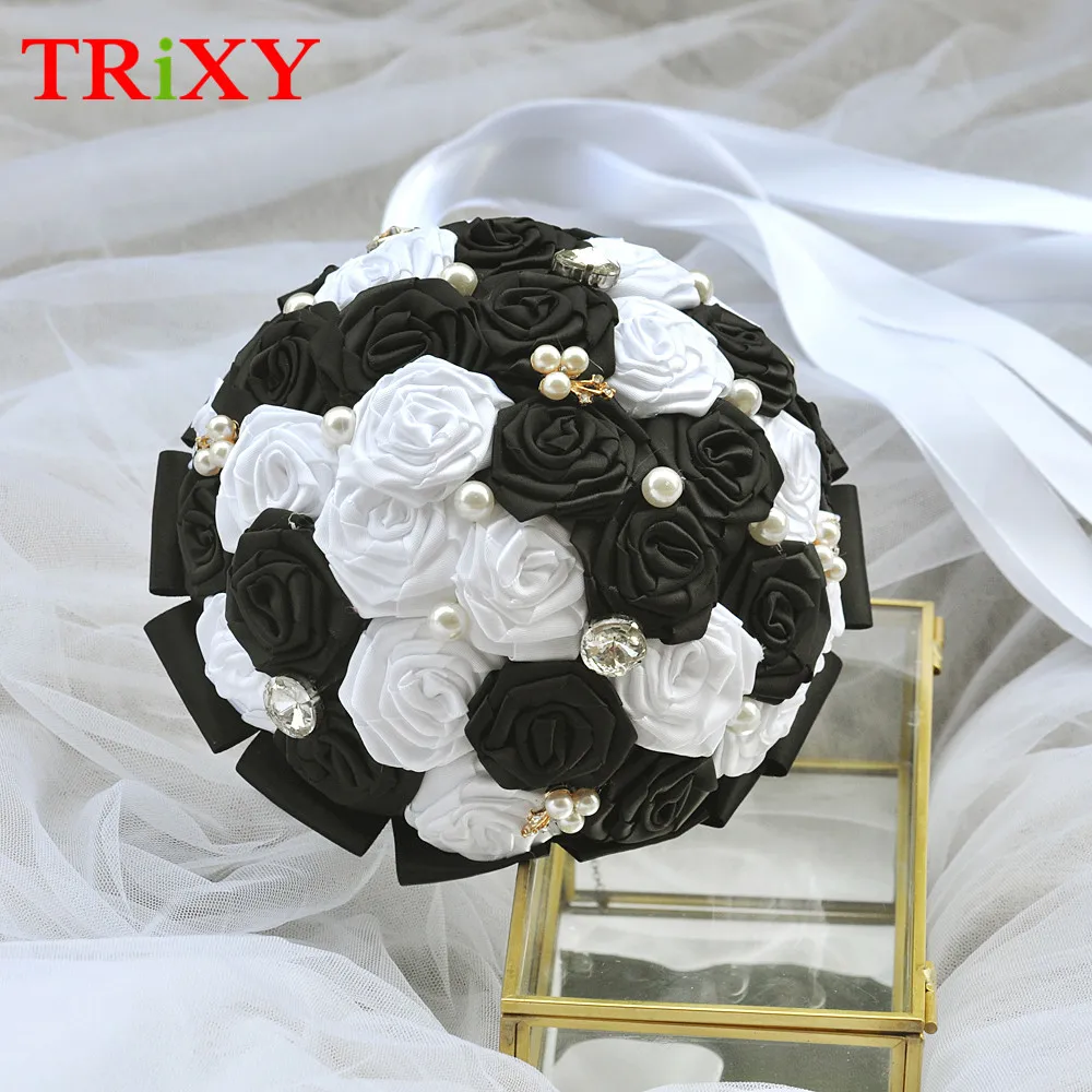 TRiXY B2-BK Handmade Charming Wedding Accessories flowers Bridesmaid Bridal Bouquets Artificial Flowers Wedding Bouquet
TRiXY B2-BK Handmade Charming Wedding Accessories flowers Bridesmaid Bridal Bouquets Artificial Flowers Wedding Bouquet