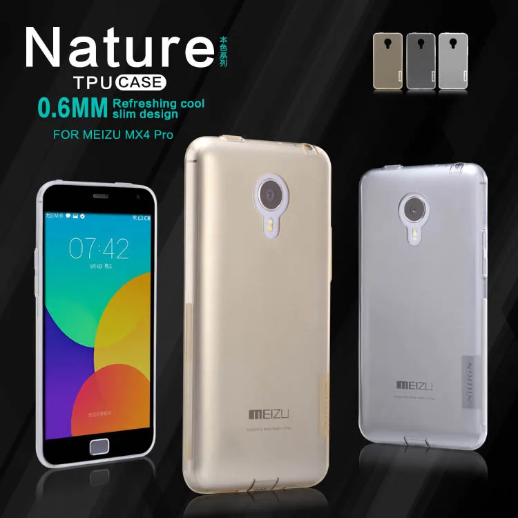 Original Nilkin TPU 0.6mm Ultra thin Phone Cases for Meizu MX4 Pro Silicone Cover Case with Retail Package
Original Nilkin TPU 0.6mm Ultra thin Phone Cases for Meizu MX4 Pro Silicone Cover Case with Retail Package
