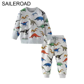 SAILEROAD Dinosaur Print Costumes for Boys Long Sleeve Outfits Autumn Two-piece Toddler Boy Clothing Sets Cotton Clothes Set
SAILEROAD Dinosaur Print Costumes for Boys Long Sleeve Outfits Autumn Two-piece Toddler Boy Clothing Sets Cotton Clothes Set