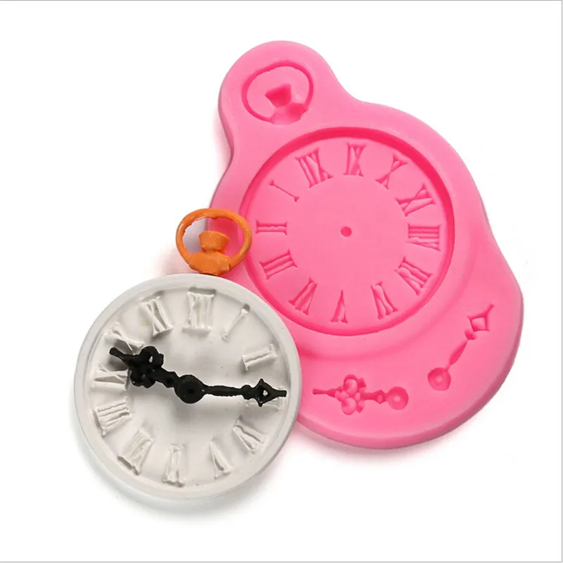 Silicone Fondant Cake Mold Clock Pocket Watch Cupcake Cookie Christmas Decorating Baking Tool Kitchen Accessories | Дом и сад