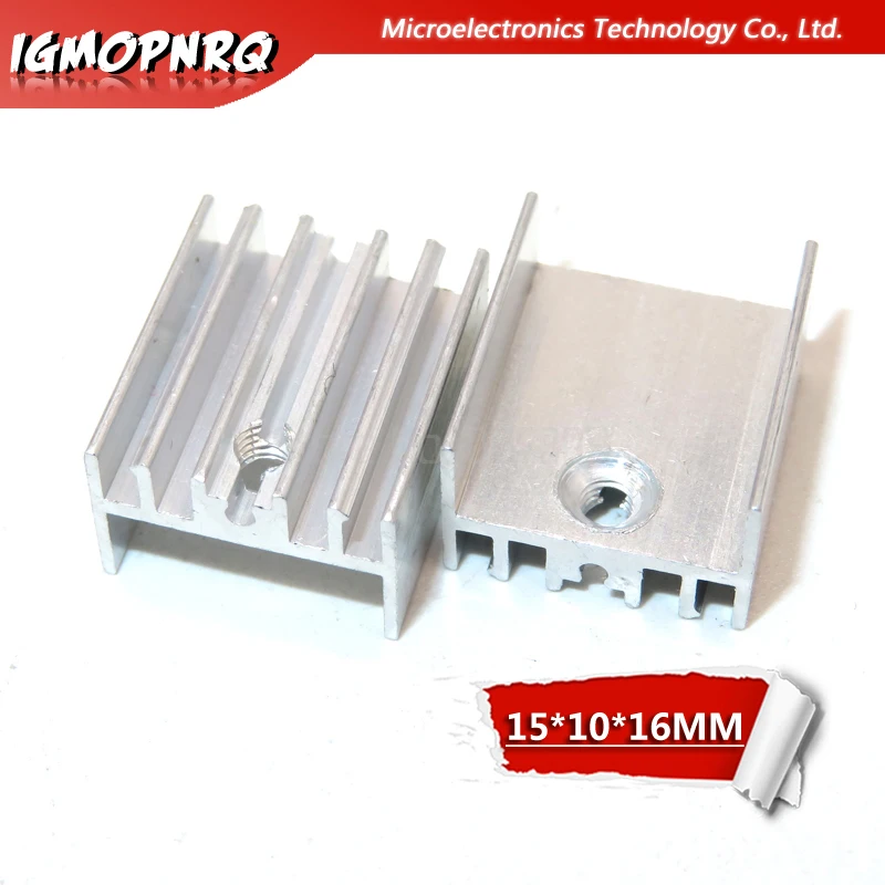 10pcs Aluminum Heatsink Radiator 15*10*16mm Transistor TO-220 hjxrhgal For Transistors TO220 white
10pcs Aluminum Heatsink Radiator 15*10*16mm Transistor TO-220 hjxrhgal For Transistors TO220 white