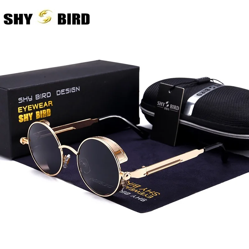 SHYBIRD 2018 Round Metal Sunglases Steampunk Glasses Men Women Fashion Sunglasses Designer Brand Retro Vintage Sunglasses
SHYBIRD 2018 Round Metal Sunglases Steampunk Glasses Men Women Fashion Sunglasses Designer Brand Retro Vintage Sunglasses