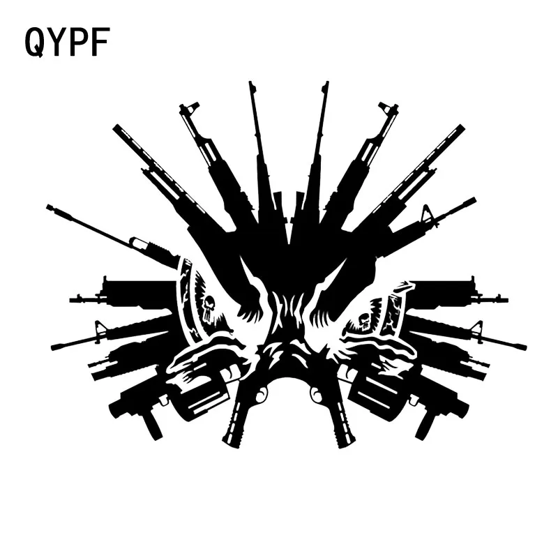 QYPF 17.1*13.1CM Coolest A Variety Of Guns SKULL Car Stickers Motorcycle Reflective Vinyl High Quality Decoration C16-0217
QYPF 17.1*13.1CM Coolest A Variety Of Guns SKULL Car Stickers Motorcycle Reflective Vinyl High Quality Decoration C16-0217