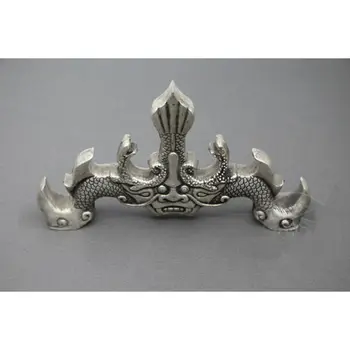 Collectable Chinese Cupronickel Carved Study Room Four Treasures Pen Holder Dragon Shape Pen Holder
Collectable Chinese Cupronickel Carved Study Room Four Treasures Pen Holder Dragon Shape Pen Holder