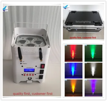 6pcs/lot Wifi Control Wireless Smart Par Uplight 4x12w RGBWA UV LED Par Stage Light Battery Wedding Uplighting with flycase
6pcs/lot Wifi Control Wireless Smart Par Uplight 4x12w RGBWA UV LED Par Stage Light Battery Wedding Uplighting with flycase