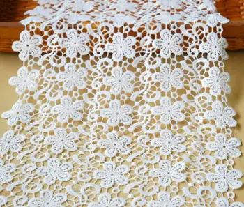 10Yard Width 13" White Flower Cotton Lace Fabric Trim Ribbon For Apparel Sewing DIY Wedding DressDoll Cap Hair clip
10Yard Width 13" White Flower Cotton Lace Fabric Trim Ribbon For Apparel Sewing DIY Wedding DressDoll Cap Hair clip
