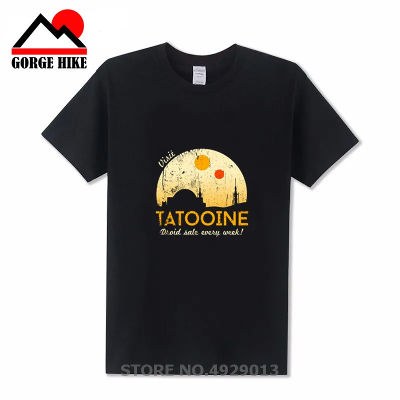 2019 Visit Tatooine Star T-Shirt Crew Neck Pure Cotton Men's Short Sleeve Tee Shirt Vintage Style Simple Plus Size Wars T Shirts
2019 Visit Tatooine Star T-Shirt Crew Neck Pure Cotton Men's Short Sleeve Tee Shirt Vintage Style Simple Plus Size Wars T Shirts