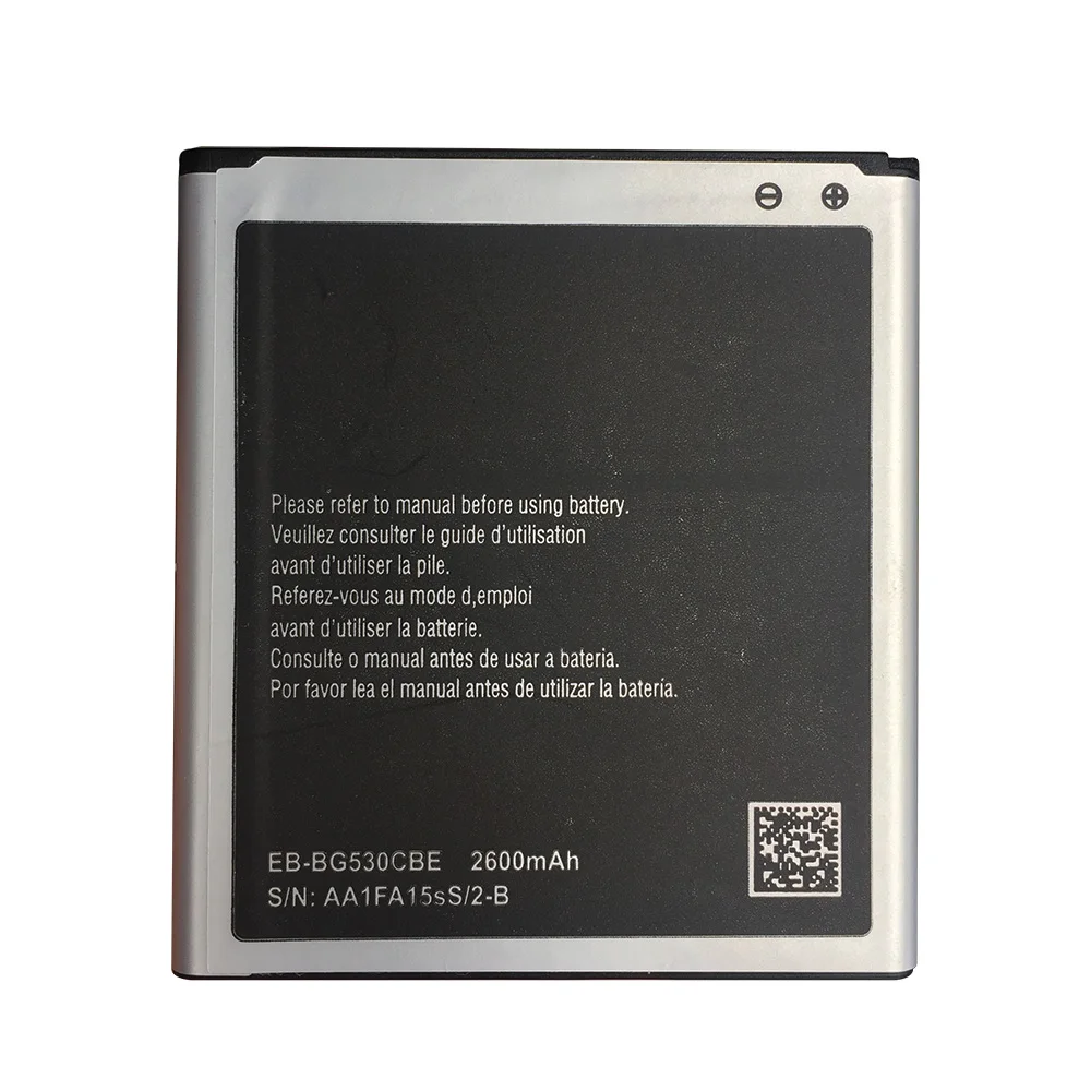 2600mAh EB-BG530BBC EB-BG530CBE EB-BG530BBE Battery for Samsung Galaxy Grand Prime J3 2016 G5308W G530 G530F G531 J5 2015 G530H
2600mAh EB-BG530BBC EB-BG530CBE EB-BG530BBE Battery for Samsung Galaxy Grand Prime J3 2016 G5308W G530 G530F G531 J5 2015 G530H