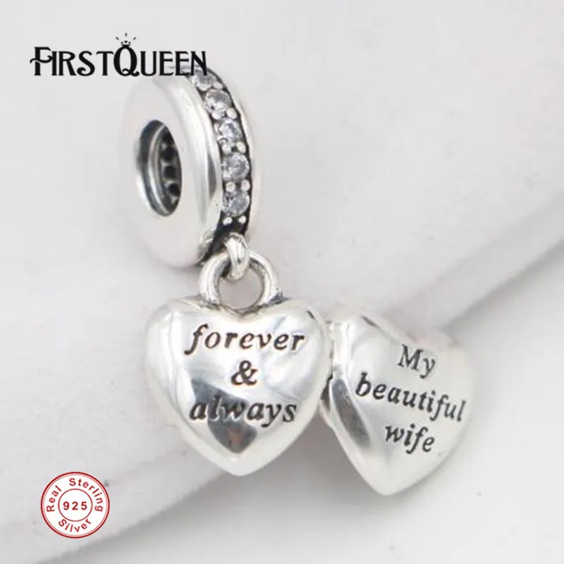 FirstQueen My Beautiful Wife Dangle Charm Silver 925 Original Fit Snake Chain For Jewelry Making 925 Sterling Silver Jewelry
FirstQueen My Beautiful Wife Dangle Charm Silver 925 Original Fit Snake Chain For Jewelry Making 925 Sterling Silver Jewelry