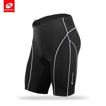 

NUCKILY Cycling Short Summer High Compression Nylon Foam Pad Road Bike Tights For Men NK314