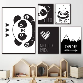 Lovely Panda Wall Art Canvas Painting Black White Cartoon Nordic Posters And Prints Canvas Picture Kids Baby Room Bedroom Decor
Lovely Panda Wall Art Canvas Painting Black White Cartoon Nordic Posters And Prints Canvas Picture Kids Baby Room Bedroom Decor