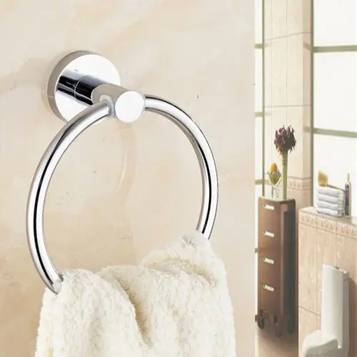 Chrome Silver Hand Towel Ring CLassic Hand Rack Holder Wall Mount Mounted Bathroom Round Polished
Chrome Silver Hand Towel Ring CLassic Hand Rack Holder Wall Mount Mounted Bathroom Round Polished