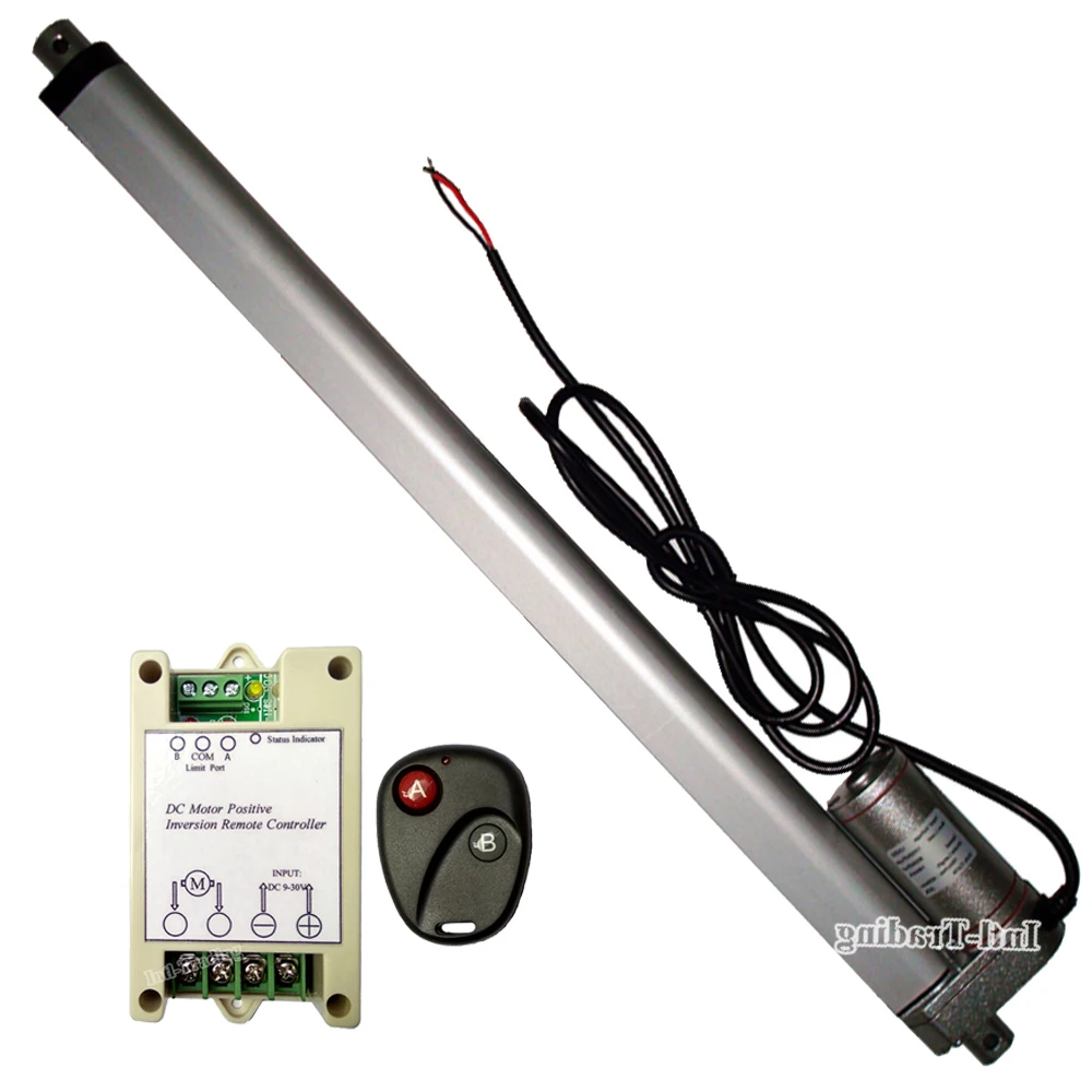 Set of 450mm 18" Linear Actuator &Positive Inversion Controller &Remote Control -1500N=150KG 330lbs Max Lift 12V Electric Motor
Set of 450mm 18" Linear Actuator &Positive Inversion Controller &Remote Control -1500N=150KG 330lbs Max Lift 12V Electric Motor