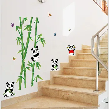 1pc Cartoon Pandas eat bamboo Theme Can separate eliminates Wall Stickers Kids Bedroom Home Decor Decal Wall Decoration supplies
1pc Cartoon Pandas eat bamboo Theme Can separate eliminates Wall Stickers Kids Bedroom Home Decor Decal Wall Decoration supplies