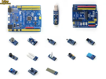 STM32 STM32F103RBT6 ARM Cortex M3 Development Board Compatible with NUCLEO-F103RB + Sensors Pack + IO Expansion Shield
STM32 STM32F103RBT6 ARM Cortex M3 Development Board Compatible with NUCLEO-F103RB + Sensors Pack + IO Expansion Shield