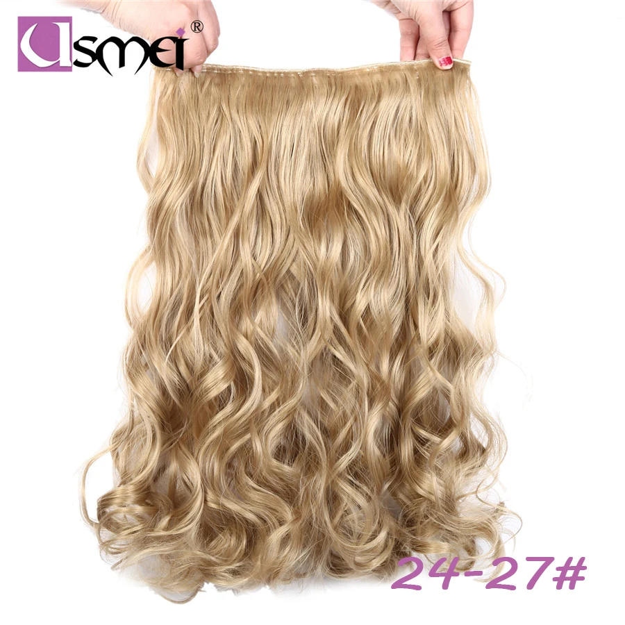 USMEI 5 clips one piece multi color long body wave synthetic clip-in extensions false faux hair extension clip natural
USMEI 5 clips one piece multi color long body wave synthetic clip-in extensions false faux hair extension clip natural