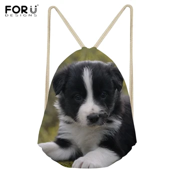 FORUDESIGNS Kawaii Puppy Border Collie Printing Girls Boys Drawstrings Bags Casual Students Backpacks Softback Children Bookbags
FORUDESIGNS Kawaii Puppy Border Collie Printing Girls Boys Drawstrings Bags Casual Students Backpacks Softback Children Bookbags