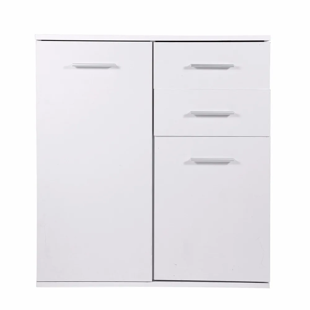 White Eco-friendly Chipboard Material Floor Standing Storage Cabinet Cupboard Wooden with 2 Drawers and 2 Doors
White Eco-friendly Chipboard Material Floor Standing Storage Cabinet Cupboard Wooden with 2 Drawers and 2 Doors