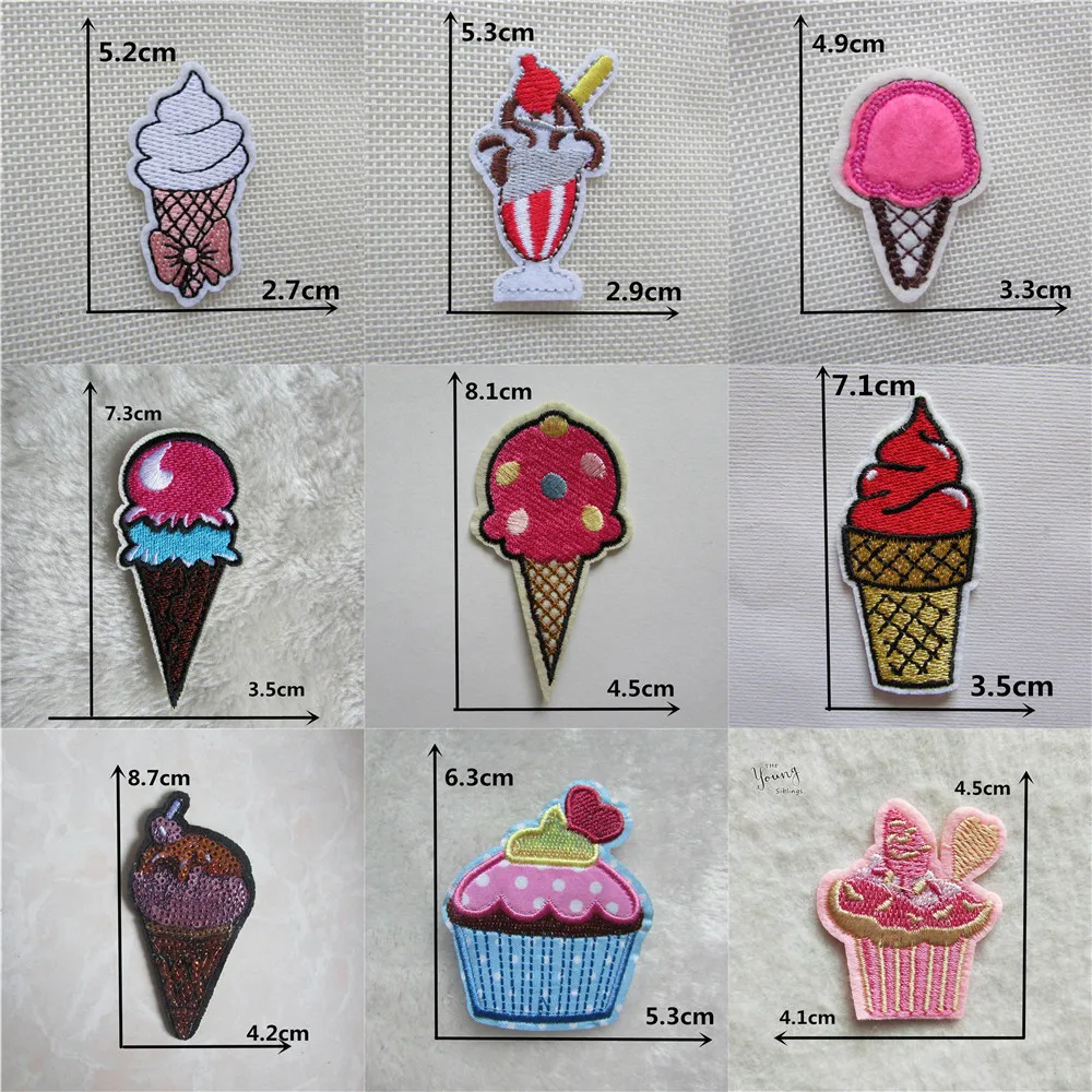 Ice cream embroidered Iron On Patch Embroidered Applique Cute patches Sewing Clothes Stickers hat shoe bag Apparel Accessories
Ice cream embroidered Iron On Patch Embroidered Applique Cute patches Sewing Clothes Stickers hat shoe bag Apparel Accessories