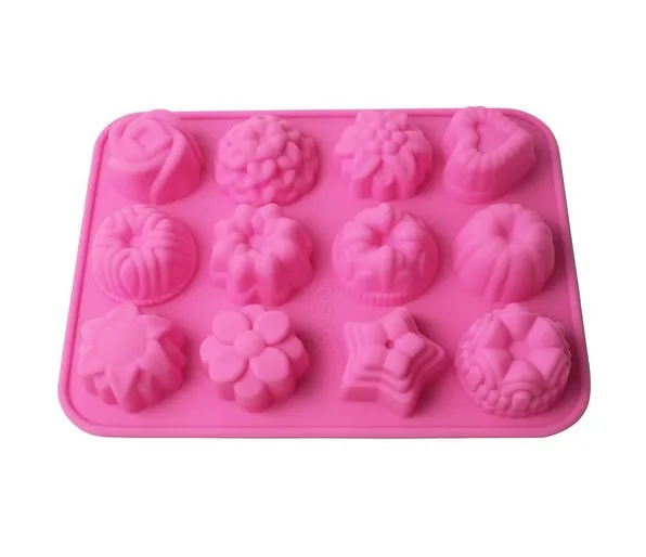 12 Cavity Flowers Silicone Non Stick Cake Bread Mold Chocolate Jelly Candy Baking Mould
12 Cavity Flowers Silicone Non Stick Cake Bread Mold Chocolate Jelly Candy Baking Mould