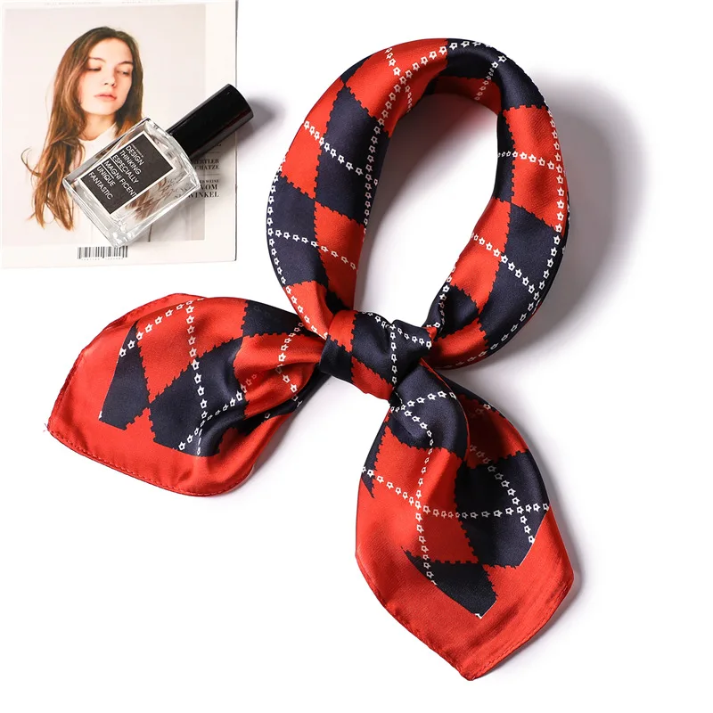 Ladies Red Black Silk Scarf Shawl Fashion New Brand Diamond Square Scarves Wraps 70*70cm Spring Summer Muslim Head Scarf Cape
Ladies Red Black Silk Scarf Shawl Fashion New Brand Diamond Square Scarves Wraps 70*70cm Spring Summer Muslim Head Scarf Cape