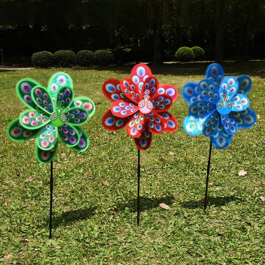 1Pcs Colourful Wind Spinner Home Garden Decor Yard Double Layer Peacock Laser Sequins Windmill Kids Toy
1Pcs Colourful Wind Spinner Home Garden Decor Yard Double Layer Peacock Laser Sequins Windmill Kids Toy