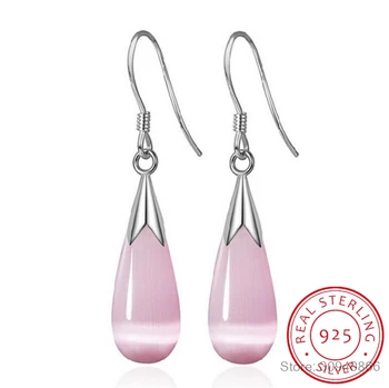 Exquisite Simple Fashion 925 Sterling Silver Jewelry Opal Moonlight Stone Water Drop Earrings brincos For Women Wholesale S-E110
Exquisite Simple Fashion 925 Sterling Silver Jewelry Opal Moonlight Stone Water Drop Earrings brincos For Women Wholesale S-E110