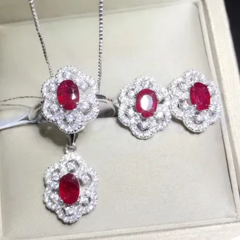 Ruby set Natural ruby Free shipping 1pair stud earring 1pc pendant 1pc ring 925 sterling silver 0.6ct*4pc gemstone #XY18060909
Ruby set Natural ruby Free shipping 1pair stud earring 1pc pendant 1pc ring 925 sterling silver 0.6ct*4pc gemstone #XY18060909
