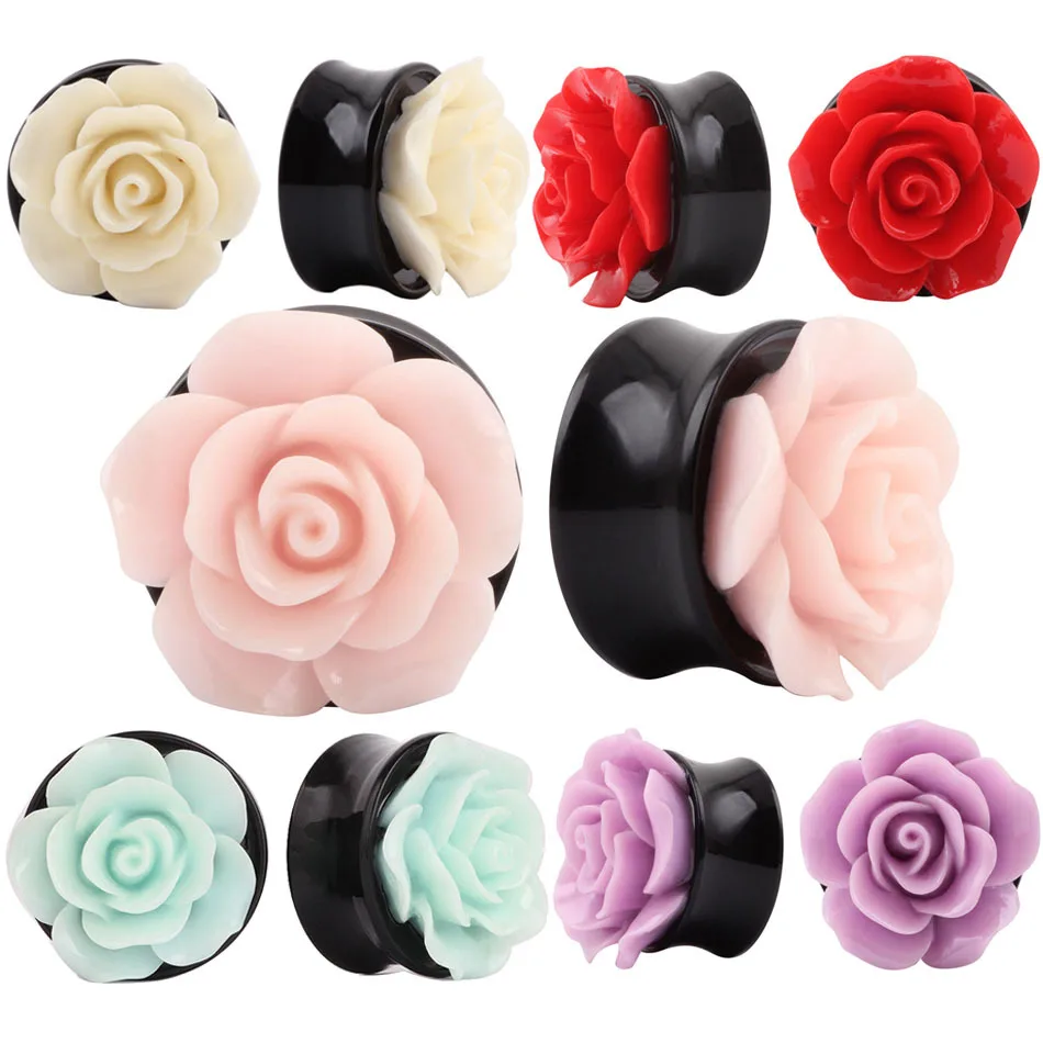 1 PC Women Colorful Rose Fllower Earring Expander Fake Ear Gauge Stretching Tapers Plugs Tunnels (8/10/12/14/16/18/20/22/25mm)
1 PC Women Colorful Rose Fllower Earring Expander Fake Ear Gauge Stretching Tapers Plugs Tunnels (8/10/12/14/16/18/20/22/25mm)