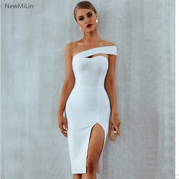 Wholesale Bandage Mid-Calf Dress Summer Women Sexy Black One Shoulder Midi Celebrity Party Night Culb Bodycon Elegant Dresses
Wholesale Bandage Mid-Calf Dress Summer Women Sexy Black One Shoulder Midi Celebrity Party Night Culb Bodycon Elegant Dresses
