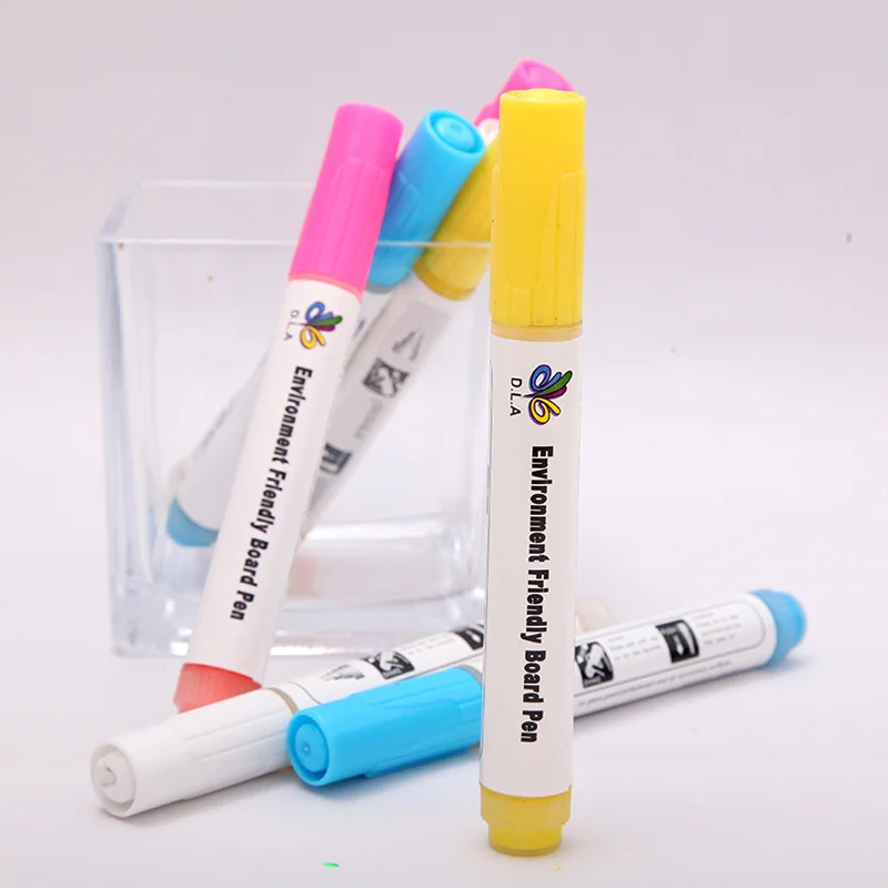 4PCS/lot Eco-friendly Reusable Dustless Liquid Non-dust Chalk Marker Pen Blackboard Greenboard Marker Pen for Teacher
4PCS/lot Eco-friendly Reusable Dustless Liquid Non-dust Chalk Marker Pen Blackboard Greenboard Marker Pen for Teacher