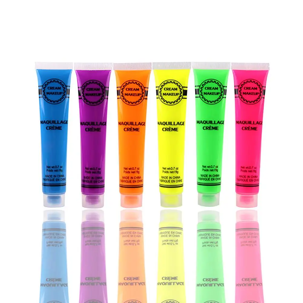 4 Colors Glow In Dark Body Art Paint Glow Face Body Paints Fashion Halloween Makeup Fancy Body Painting-Q
4 Colors Glow In Dark Body Art Paint Glow Face Body Paints Fashion Halloween Makeup Fancy Body Painting-Q