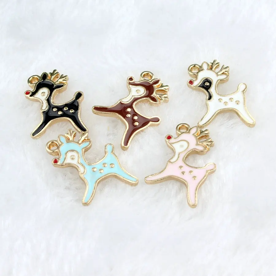 10Pcs/lot Trendy Alloy Sika deer Enamel Charms Lovely DIY Animal Pendant Handmade Jewelry Dangle Charms For Necklace Bracelet
10Pcs/lot Trendy Alloy Sika deer Enamel Charms Lovely DIY Animal Pendant Handmade Jewelry Dangle Charms For Necklace Bracelet